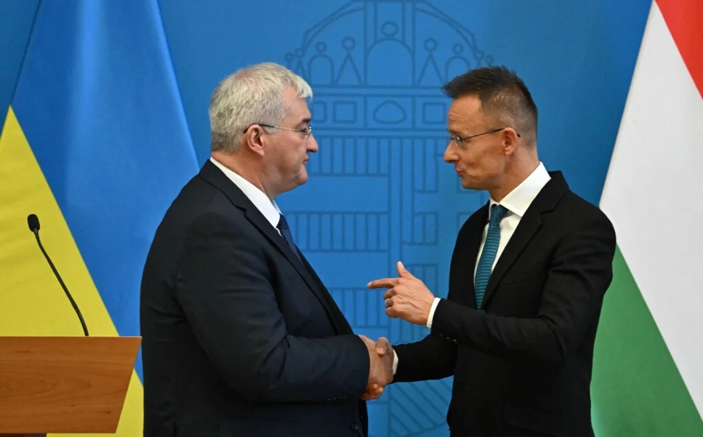 Сибіга зустрічається з угорським міністром закордонних справ під час переговорів