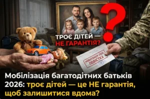 Многодетная семья с повесткой ТЦК и игрушками на фоне вопроса о мобилизации 2026