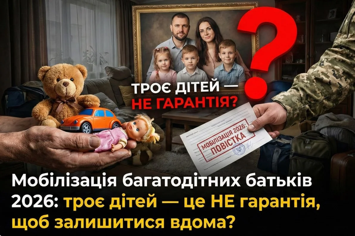 Многодетная семья с повесткой ТЦК и игрушками на фоне вопроса о мобилизации 2026