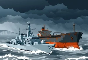 Британський військовий корабель перехоплює російський танкер тіньового флоту в Ла-Манші