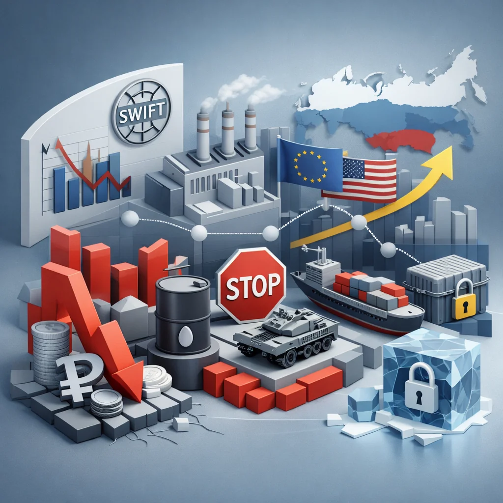 Санкції G7 проти нафти та газу РФ: SWIFT, падіння рубля та стоп