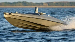 Морской дрон Магура во время испытаний в Тихом океане