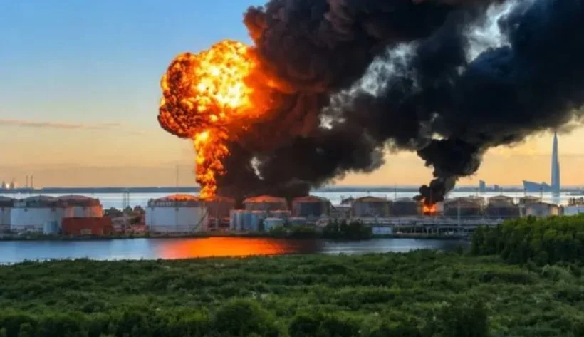 Вибух на нафтобазі Ростовнефтепродукт у Гуково після удару дронів ССО ЗСУ