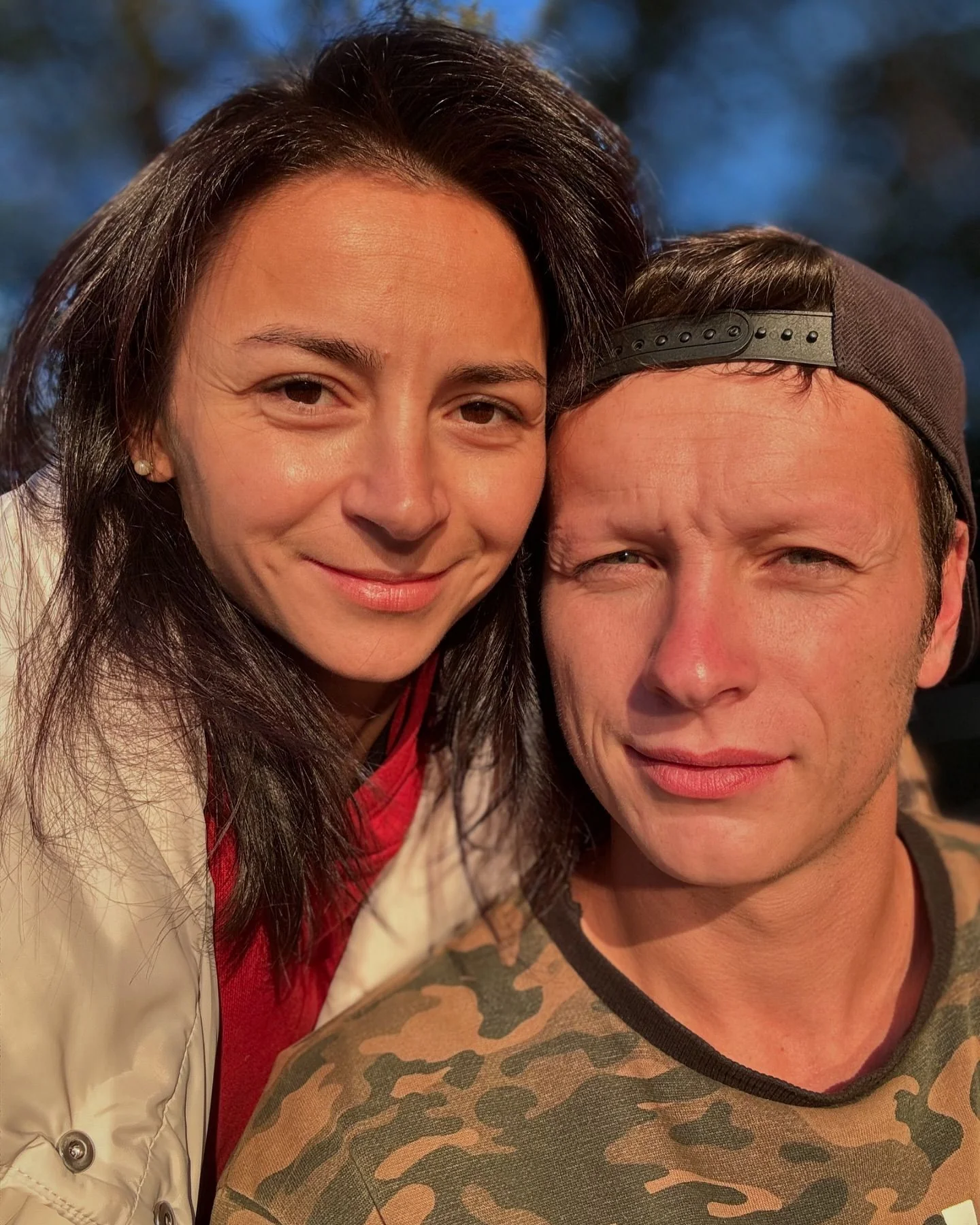 Ілона Гвоздьова з чоловіком Іваном Хом’ячуком, який служить на військовій інфраструктурі ЗСУ