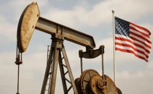 Нафтова помпа з американським прапором на тлі ескалації між США та Іраном