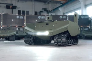 Наземний дрон Gereon ARX Robotics на заводі в Ульмі для України