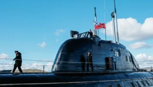 Атомний підводний човен ядерного флоту РФ у бойовій готовності