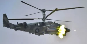 Російський вертоліт Ка-52 уражений в акваторії Азовського моря