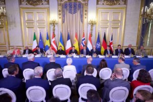Лідери України та європейських держав за столом переговорів щодо коаліції ППО