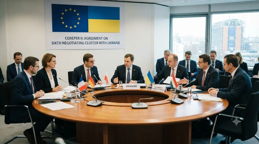 Переговори COREPER II щодо шостого кластеру Україна-ЄС у Брюсселі
