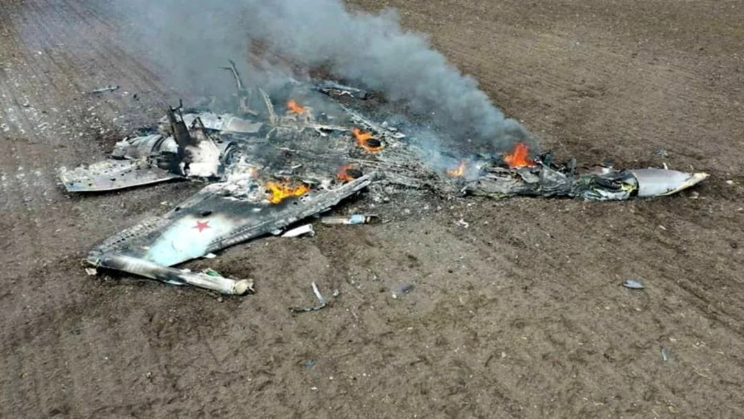 Уничтоженный Су-35 на востоке после удара ВСУ