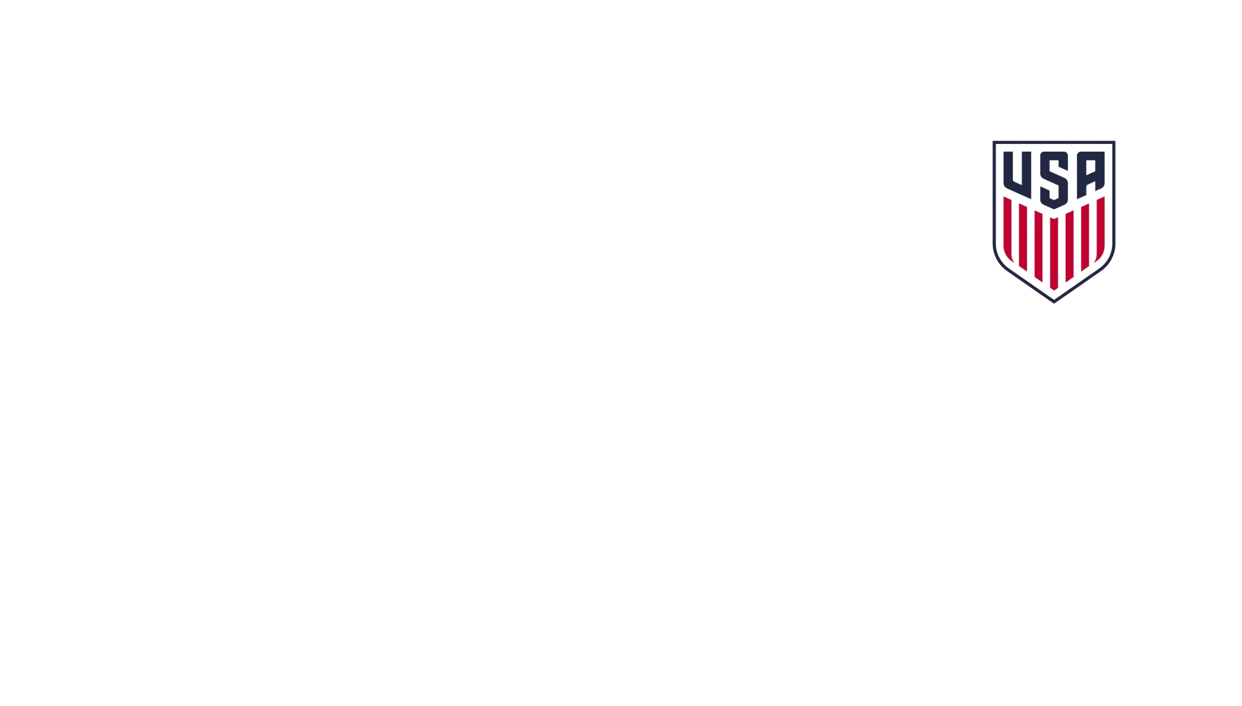 Логотип Soccer Forward Foundation з білим текстом і емблемою збірної США на чорному тлі
